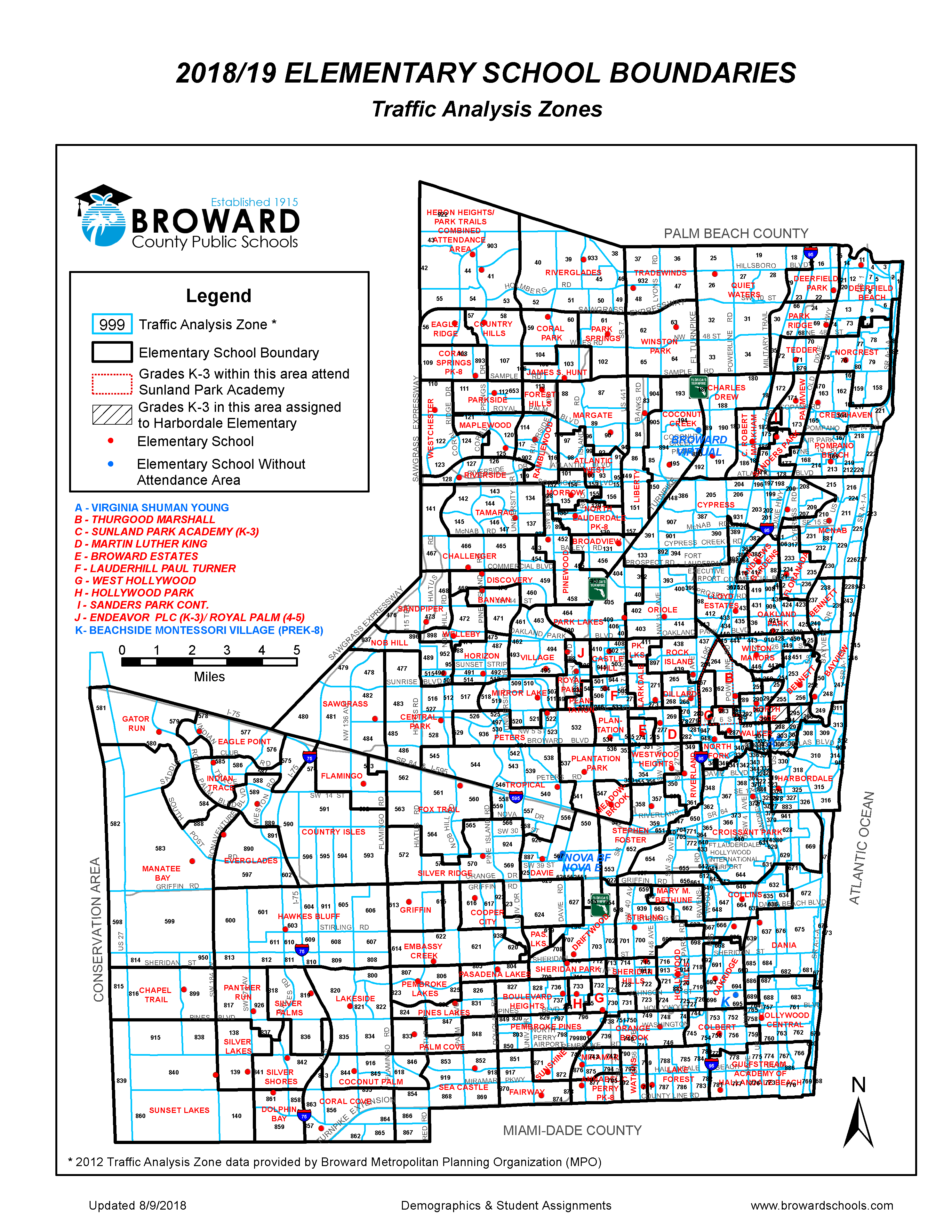 Elementary School Boundary Map image 